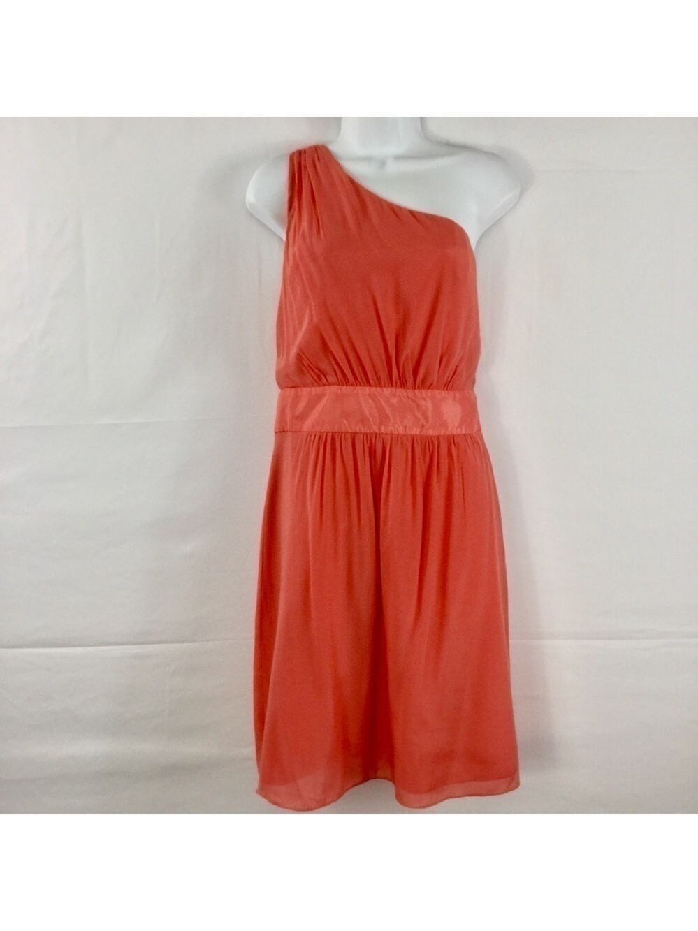 THE Limited Coral One Shoulder Dress Size 8